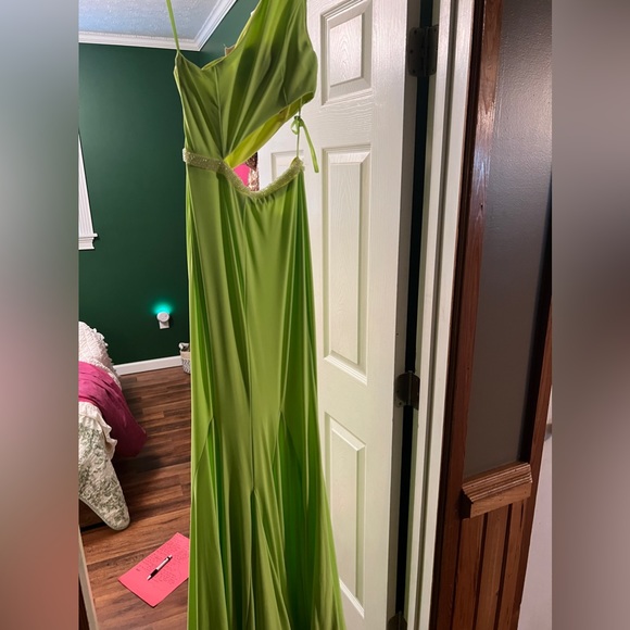 Neon Green Prom Dress - Picture 5 of 5